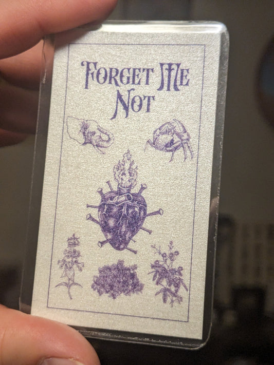 Forget Me Not Spell Card - Khozmiq x HoodooMoses