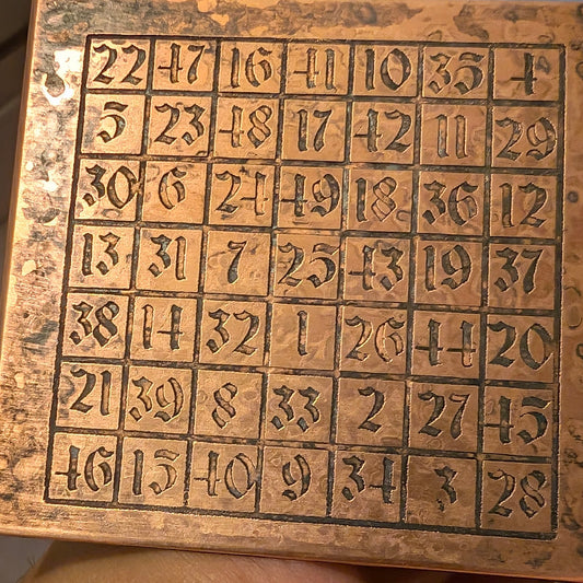 Magic Square of Venus Copper Talisman