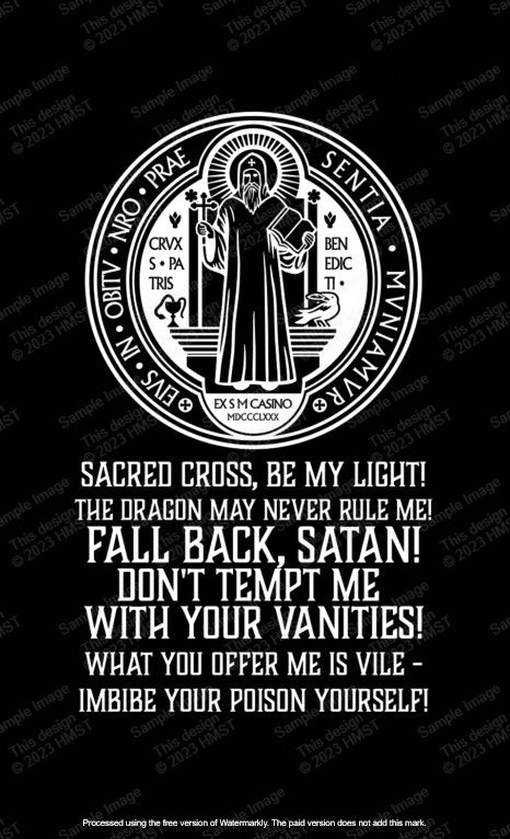 Saint Benedict Vade Retro Daily Devotions Prayer Card 2.0