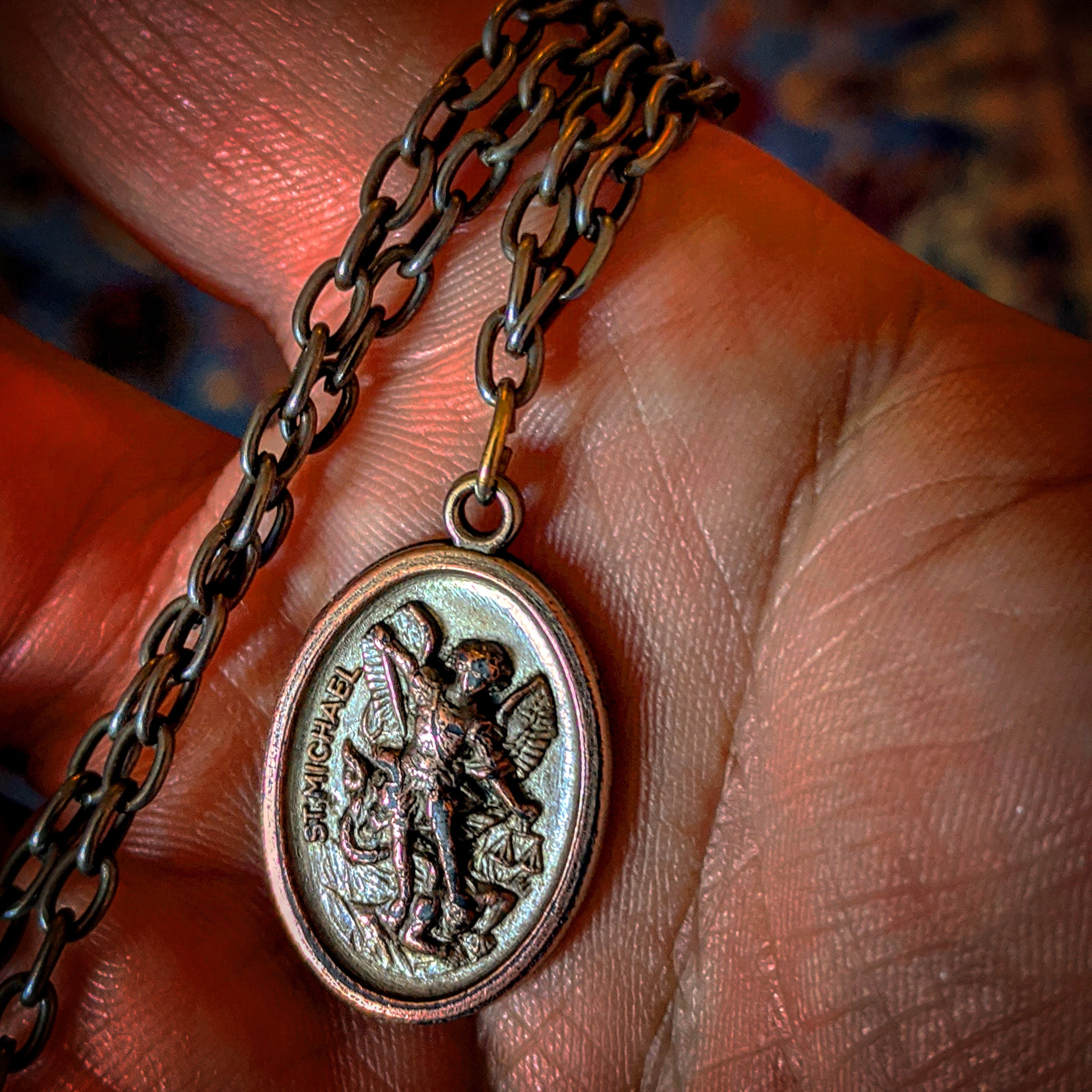 Blessed st store michael pendant